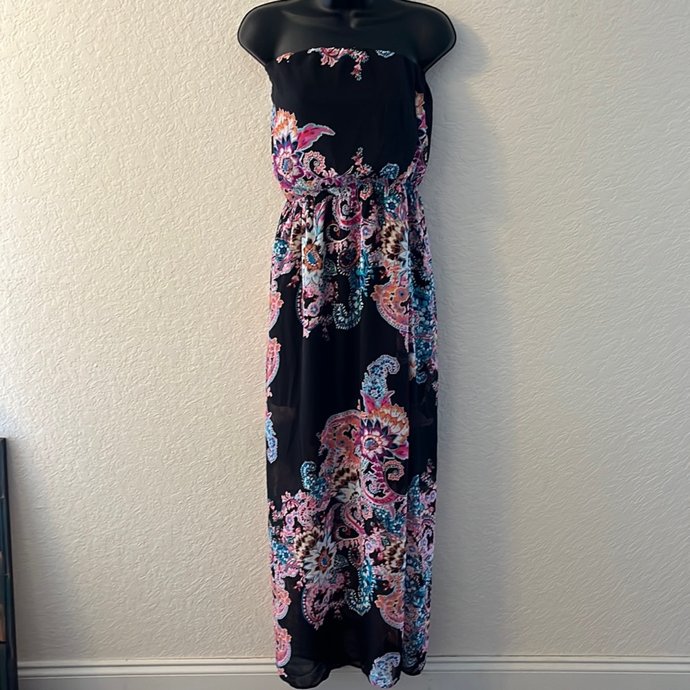 Express strapless maxi dress